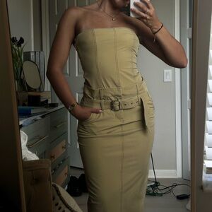 zara gold button knit dress Zara Dresses | Nwt Zara Gold Button Knit Dress | Color: Black/Gold
